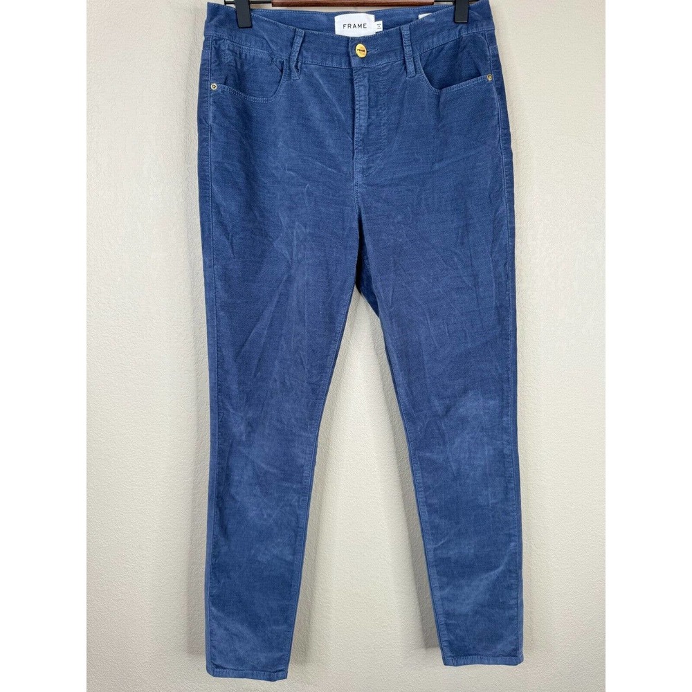 FRAME Womens Le High Skinny Jean Size 28 Dusty Blue High Rise Stretch Rare Color